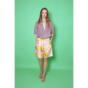 Boyfriend Linen Shirt Mink Woman