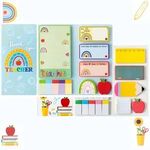 Teacher Notebook Set, 2026 Teacher's Day Gift, Classroom Supplies, All-Season Desk Notes, Cute School Kit, Student & Teacher Gifts