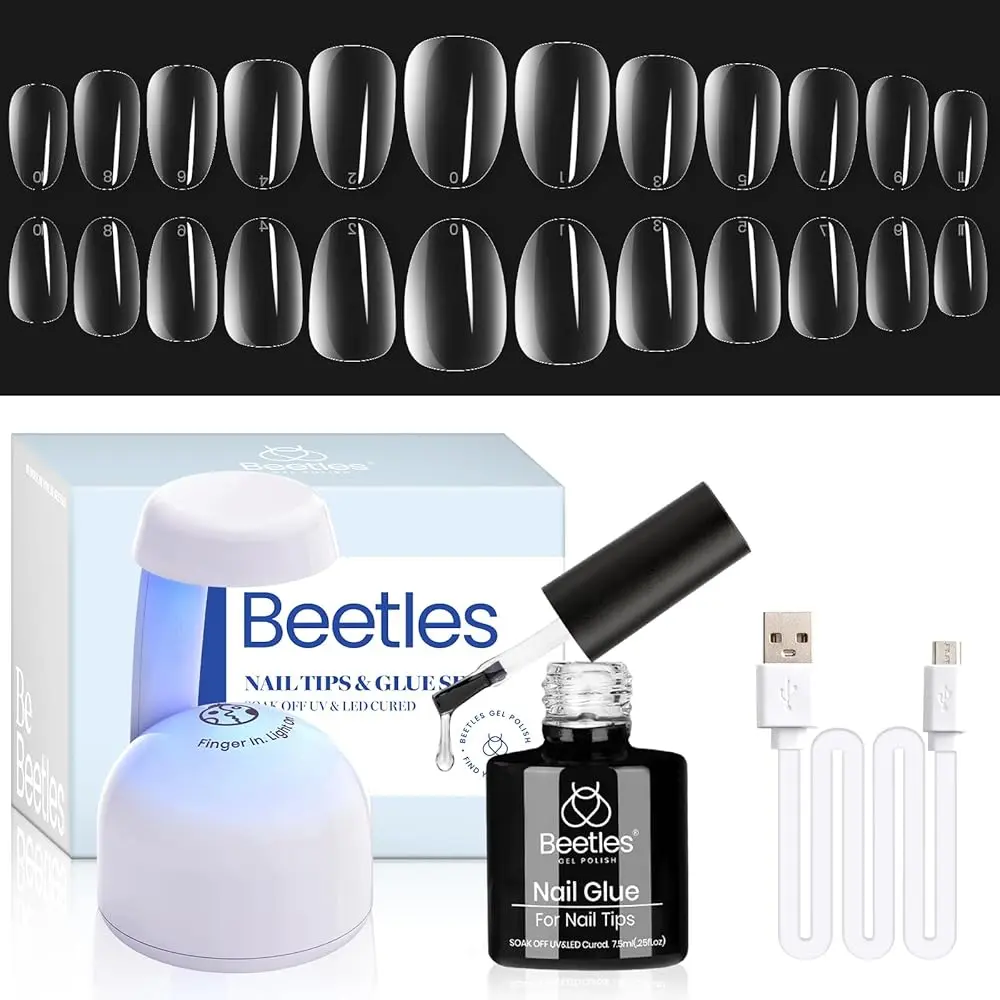 XShort Oval 12Sizes 504Pcs-Clear(Kit)