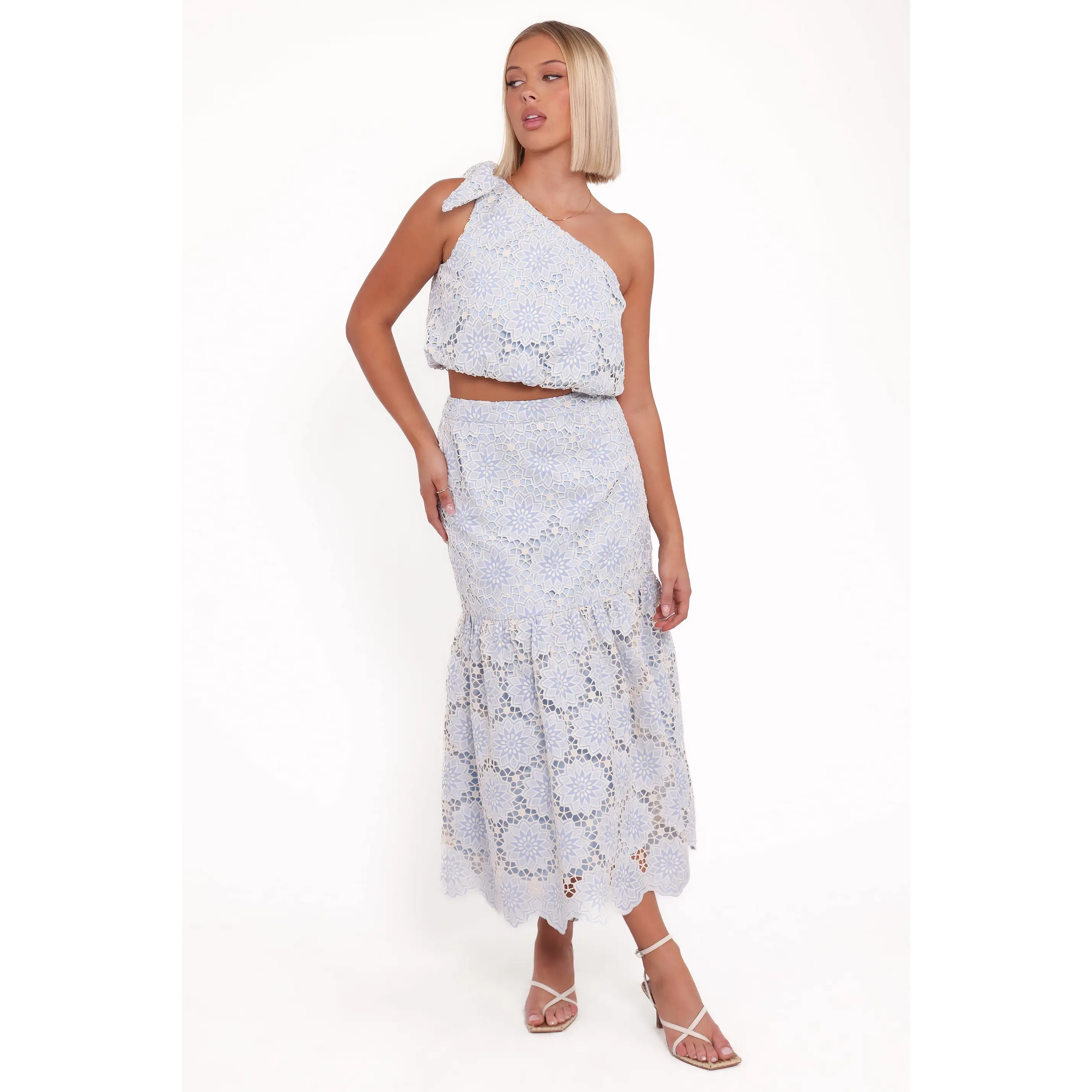 Jennie Skirt Set - Blue