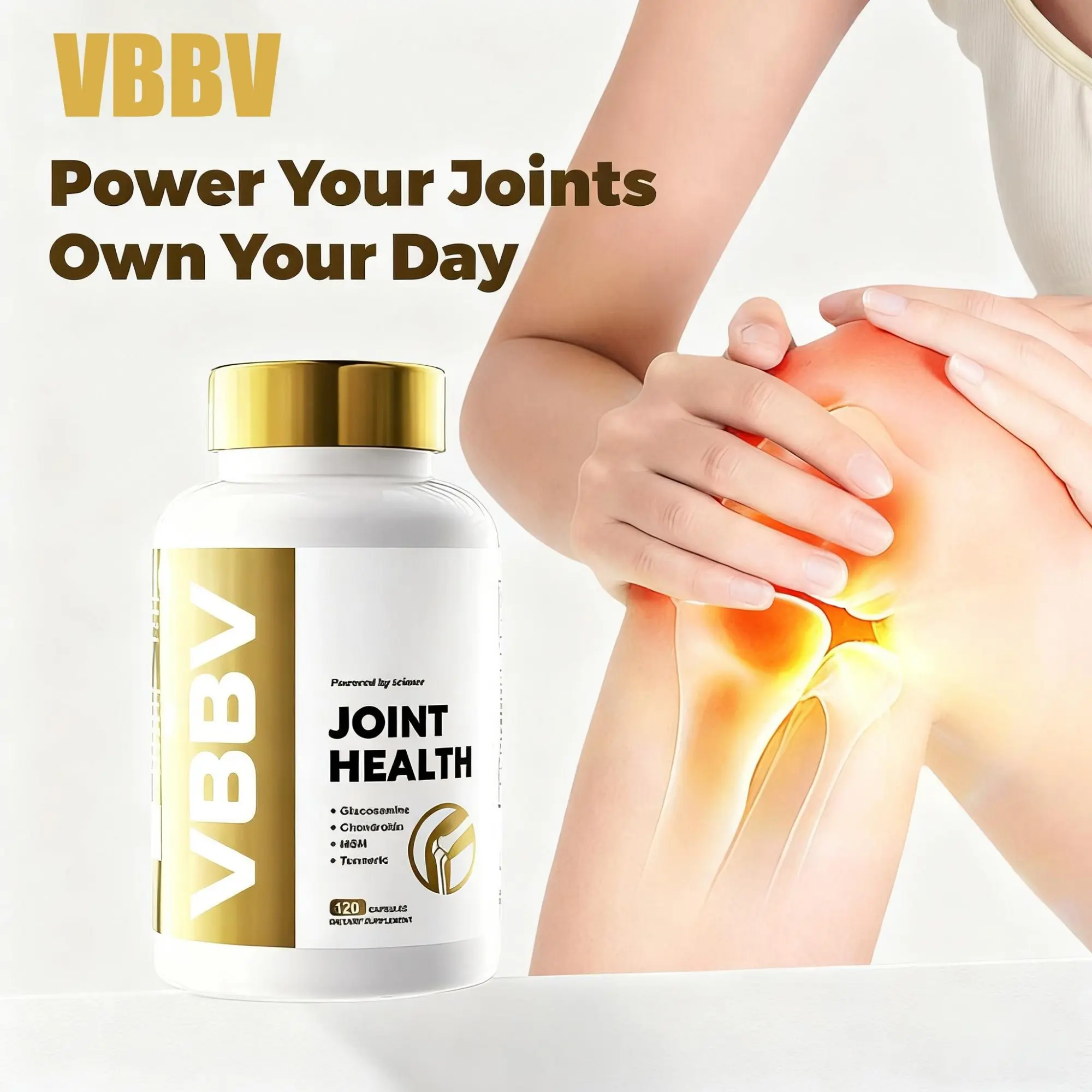 Joint Health Supplement with Glucosamine Chondroitin MSM & Turmeric 120 Capsules for Women & Men Optimum Joint Bone & Immune Health Support