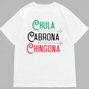 Mexican Chola Chingona Vibrant Hoodie Men's Long Sleeve Hooded Graphic Print Streetwear Baddie Aesthetic Aztec Latino Cultural Apparel Menswear Sweatshirts Classic Classic