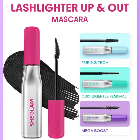 【FREE SHIPPING】SHEGLAM Lashlighter Up & Out Black Mascara Lasting Waterproof Lengthening Eyes Lashes