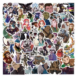 110 Sheets the Legend of Vox Machina Cartoon Stickers, Waterproof Decals for Luggage, Cups, Phones, Laptops, Stationery, Toys