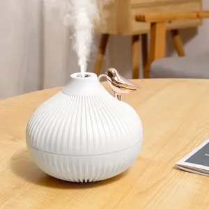 USB Mini Onion Humidifier Quiet Aroma Diffuser with Essential Oil and Ambient Light for Home Office
