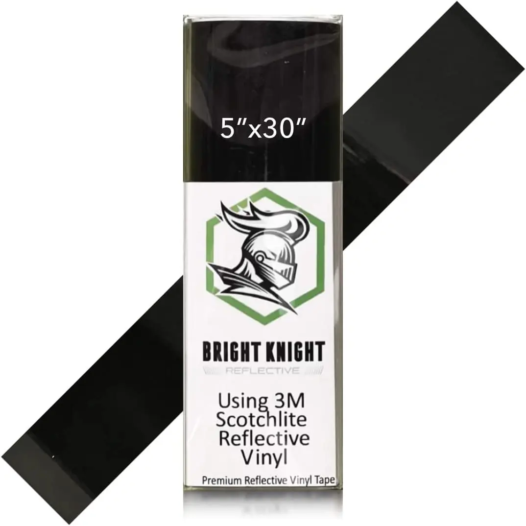 5x30 Reflective Tape Helmet Stickers | Made with 3M