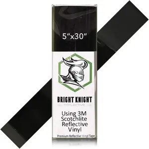 5x30 Reflective Tape Helmet Stickers | Made with 3M