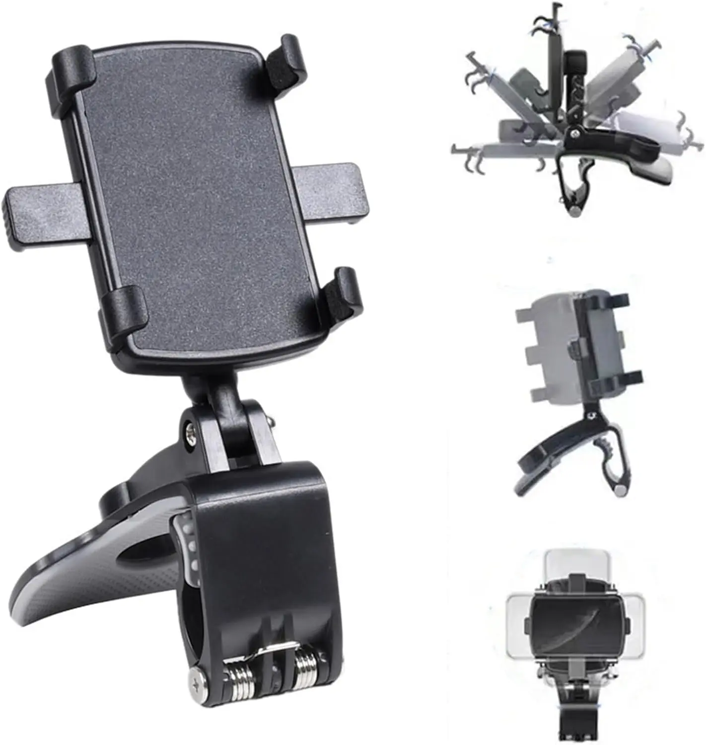 Multifunctional Car Dashboard Mobile Phone Holder, Swivelling Stand Car Phone Holder Rear, Atsizral Car Phone Holder Multifunctional Car Dashboard Phone Holder Universal Car Mount Vent Mount