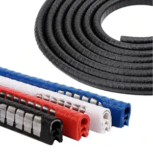 Car Door Edge Protector Trim, Universal Fit, No Adhesive Needed, Flexible Rubber with Built-in Metal Clip, Protects from Scratches and Dents, Available in Multiple Colors for a Sleek Look