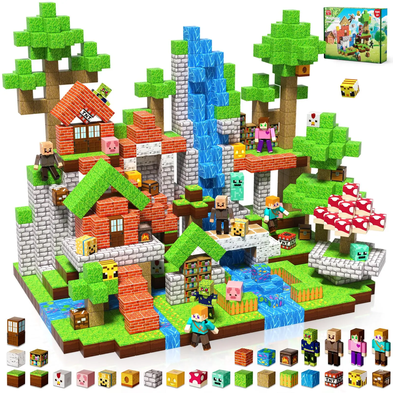 160 building blocks + 4figures