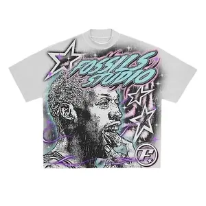 Summer Outfits Sopula Vintage Basketball Legend Graphic Cotton White T-Shirt Crewneck Breathable