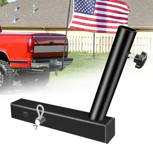 Hitch Flag Pole Holder, Truck Flag Pole Kit for 2-Inch Receivers, Car Flag Pole for Jeep, SUV, RV, Pickup, Trailer – Rust-Resistant, Stable & Easy to Install