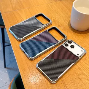 Compatible with iPhone 17 Pro/17 Pro Max/17/Air Full-Body Magnetic Case, Kevlar Carbon Fiber Pattern Shockproof Cover with Reinforced Corners, Anti-Drop Protection, Stylish Design for Men, Durable Material for Tech Enthusiasts, Shockproof Case