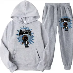 Funny Kendrick L Mustard Outift,Sweatsuits Sweatshirt and Sweatpants, Unisex, Comfort, Trendy and Sporty 5