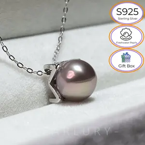 S925 Silver Fashion M-shaped Design Pendant Necklace