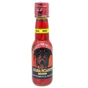 Trompa De Chucho Hot Sauce La Mas Picante De El Salvador 100% organic  Flavorful Dientes De Perro pepper Super spicy flavor