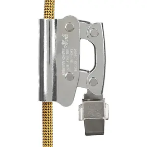 Climb Self Locking Rope Grab -, Safety Protection 25 kN(Aprx 300LB), Used with 5/8’’ Rope, for Construction, Climbing, Fall-Protection (Press)