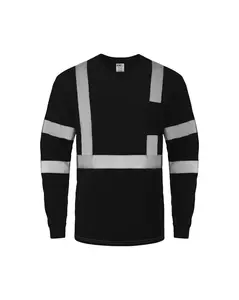 Kiwi High Visibility ANSI/ISEA 107-2020 Reflector Black Long Sleeve Safety Shirt [R73300]