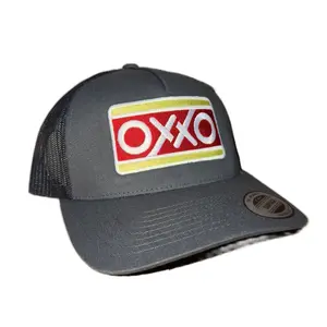 OXXO Curved Gray Baseball Trucker Hat, Stylish Baseball Caps for Daily Wear