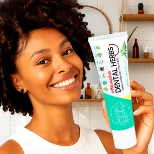Dental Herbs Herbal Whitening Toothpaste Derma Care by Dr Urairat for Natural Oral Care Solutions Fresh Mint Sensitive Toothpaste Probiotic Travel Toothpaste &