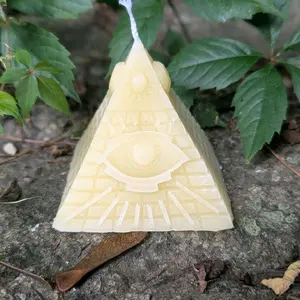 Pyramid Soy Wax Ritual Candles Unscented Pre-Order Devotional Decorative Candle Decoration #4 Pyramids Eco-Friendly Household Ornaments Perfume Aroma