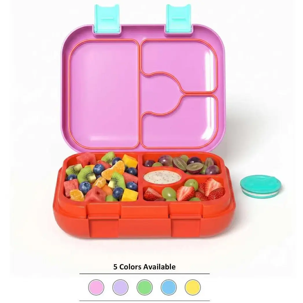 NAYAD-Lightweight Plastic Rectangular Single-Unit Cold Lunch Bento Box for Kitchenware Use