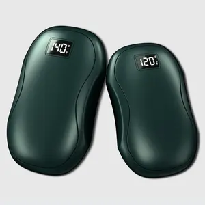 2x6000mAh Electric Hand Warmer and Power Bank 2 in 1 USB Rechargeable Hand Warmers, 2-Sided Heating, 3 Heating Settings, Portable Pocket Heater, Winter Gifts, for Skiing,Camping,Fishing,Climbing,Biking