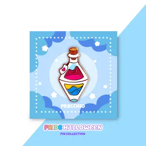 Pansexual Pride Potion Hard Enamel Pin | Pan Pride LGBTQ Badge | Pride Flag Pins | Pin Button Collection