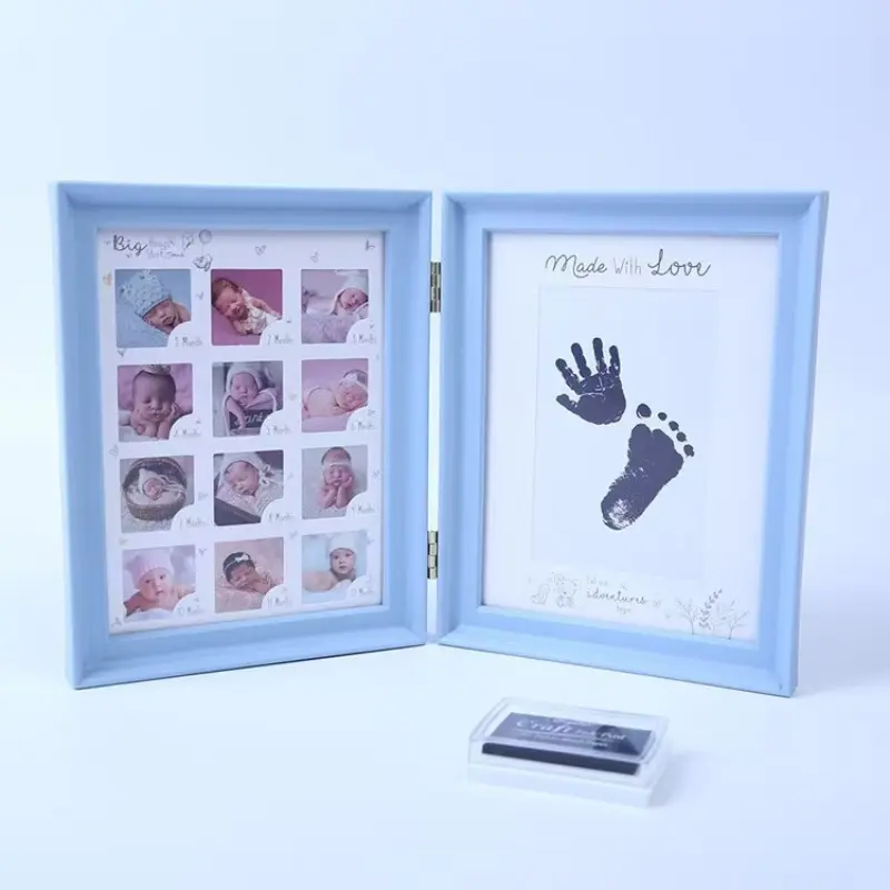 12 Months Milestone Photo Sign Frame, Picture Frames, Neutral Gift for 1st Birthday, Halloween, Thanksgiving, Christmas, Essential Keepsake Item