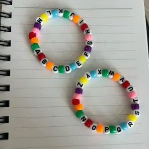 ABC Rainbow Friendship Bracelets (Pack of 2)