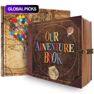 Our Adventure Book Travel Diary-Themed Photo Book, Scrapbooks, 1/2 Sets Retro Style Travel Souvenirs, Gift for Wedding and Mother's Day #GLOBAL PICKS