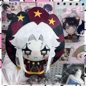 New In Stock 10cm The Freak Circus Pierrot Plushies Anime Plush Doll Decora Christmas Gifts