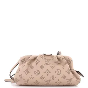 Pre-owned Louis Vuitton Leather Clutches & Wristlets Scala Pouch Bag Mahina Mini by Rebag