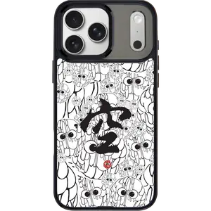 THE HOOD Without Distraction GoldenSnap Magnetic Interchangeable Protective Phone Case Compatible with MagSafe, Cute Pink Heart & Bow Print Case for iPhone 17 Pro Max / iPhone 17 Pro / 17 / Air / 16 Pro Max / 16 Pro / 15 Pro Max / 15 Pro