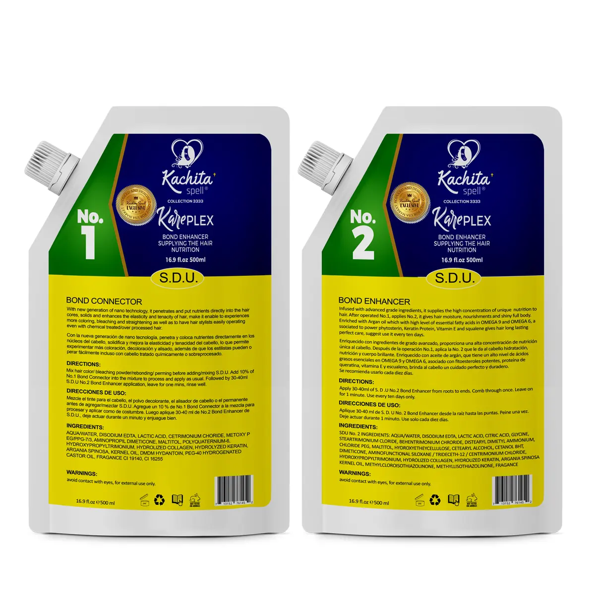 Kit Kareplex No1 and No 2 Intensive repair for damaged hair Full Haircare Restore Cream Mask Kit Kit Kareplex No1 and No 2 Intensive repair for damaged hair Full Haircare Restore Cream Mask Kit