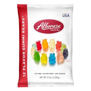 Albanese World's 12 Flavor Gummi Bears, 5lbs of Easter Candy, Great Easter Basket Stuffers
