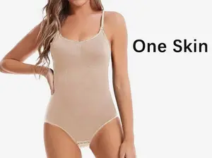 Womens Seamless Slimming Bodysuit - Butt Lifter And Tummy Control With Adjustable Straps