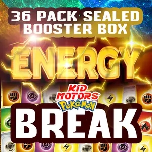 Pokémon 36 Pack Sealed Booster Box Energy Break Live Rip with Premium Cards for Exciting Gameplay