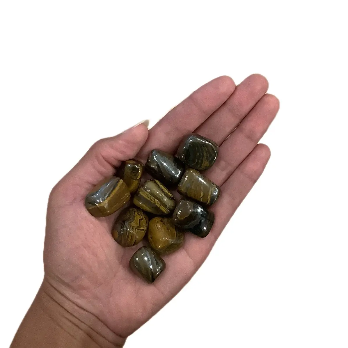 Tiger Iron tumble stone