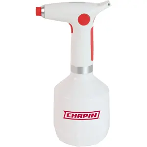 Chapin 1liter usbc battery powered electric sprayer rechargeable portable garden and plant sprayer mister for outdoor and indoor plants and small gardens handheld powered white