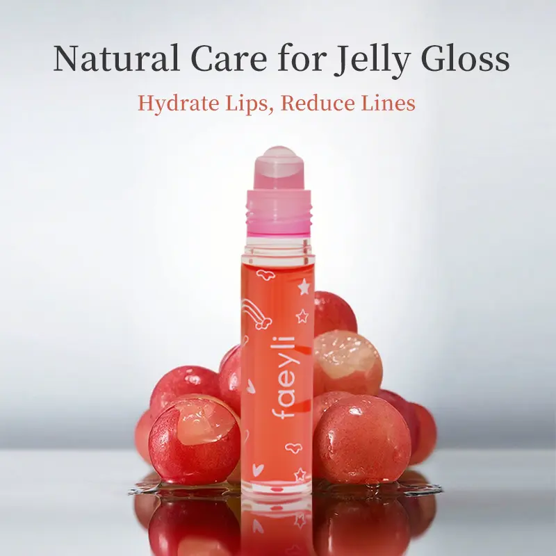 Roll On Lip Oil, Transparent Moisturizing Lip Gloss, Shiny Hydrating Lip Care Oil, Reduce Lip Lines Plumping Lip Makeup, Glossy, Daily