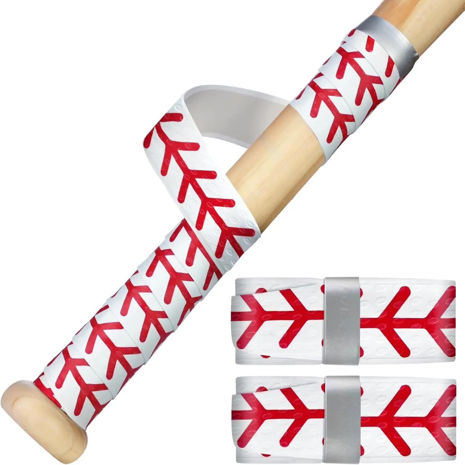2 Pack Baseball Bat Grip Tape 1.5mm Non Slip Cushioned Bat Handle Wrap Shock Absorbing Textured Grip for Baseball Softball Bats Cross Bible Verse Christian Faith Sports Accessories