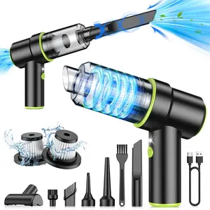 4In 1 21000PA Portable Compressed Air Duster-Reusable Electric, 60000 RPM Vacuum CleanerCordless Car Cleaning Tools Household Appliancessweeping