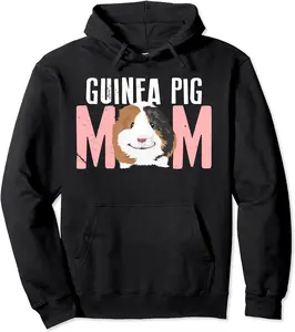 Sweet Guinea Pig Mom Pullover Hoodie for Pet Owner Pullover Hoodie