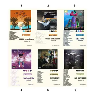 Junior H Poster | Regional Mexican Music Wall Art Print for Bedroom & Living Room decor set