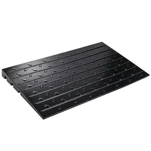 Zeny Threshold Ramp 2.5-in Rubber Door Ramp, 4400 Lbs No-Slip Surface for Home Doorways Driveways Wheelchairs, Black