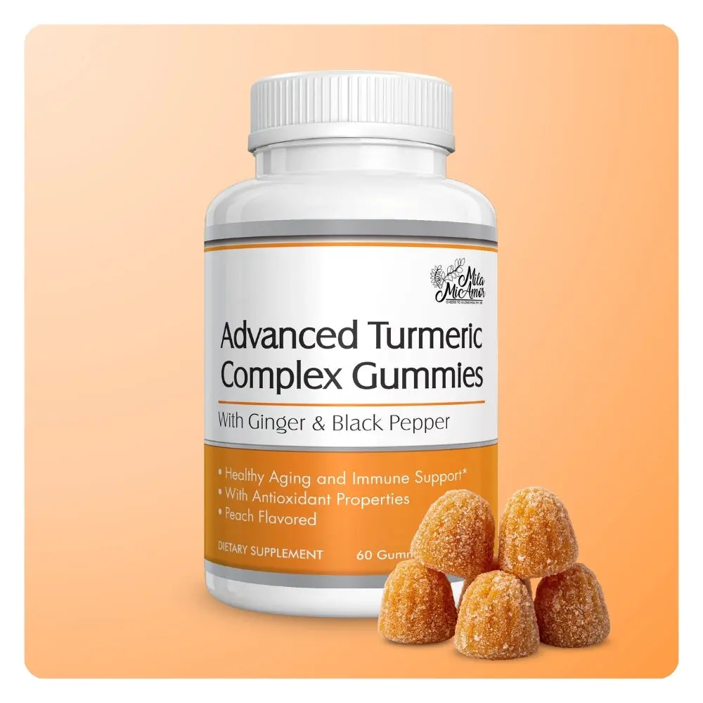 Advanced Turmeric Complex Gummies | Immune Support, Antioxidant Power & Daily Wellness | 60 Gummies Advanced Turmeric Complex Gummies | Immune Support, Antioxidant Power & Daily Wellness | 60 Gummies