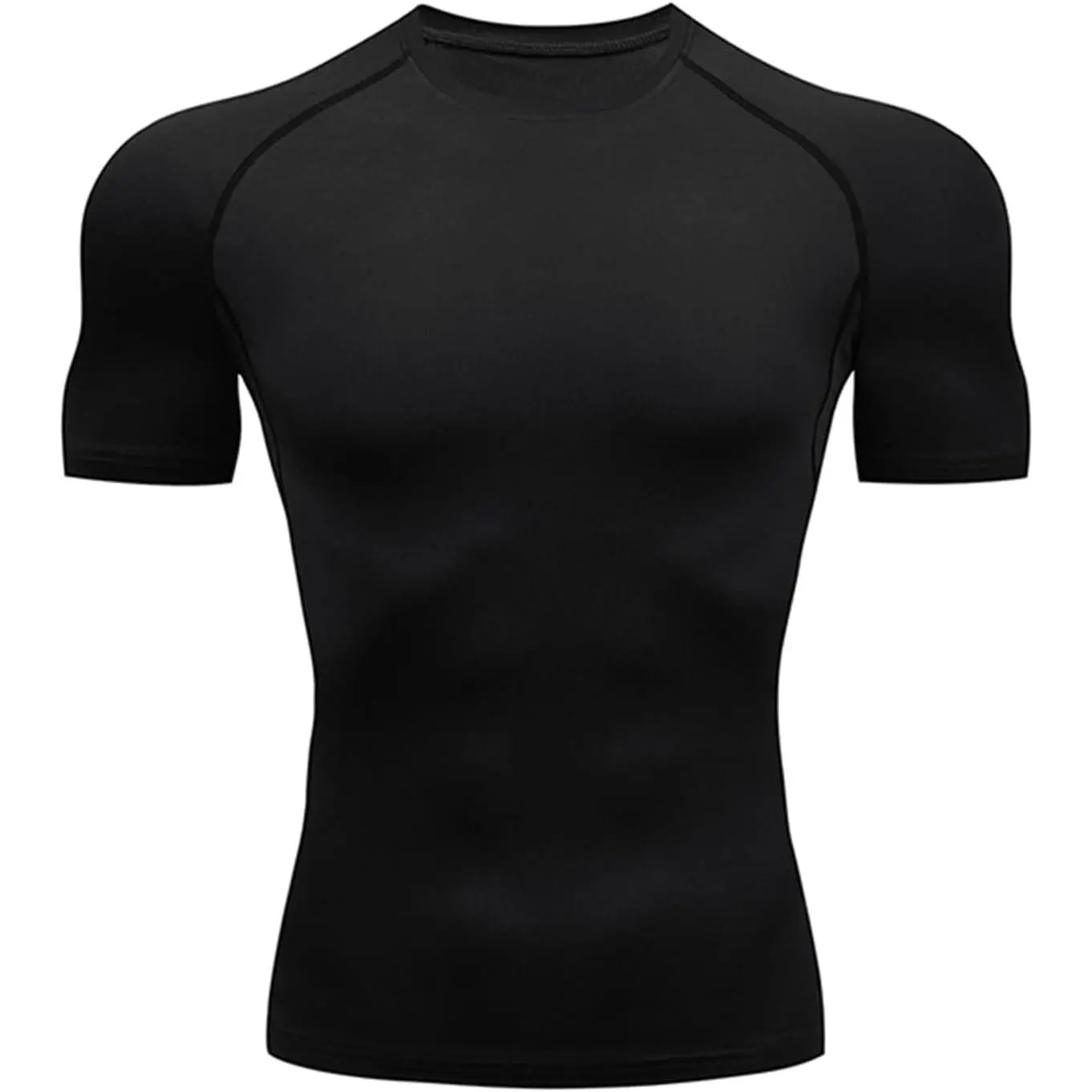 Men's Compression T-Shirt, Short Sleeve Quick-Dry Athletic Baselayer, UV Protection Top for Gym Workouts, Football and Baseball, Compression Shirts, T-Shirts