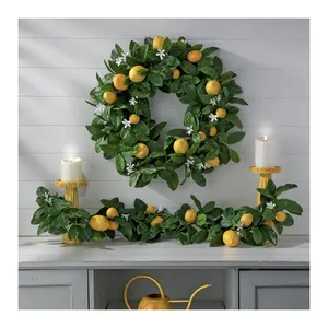 24" Amalfi Lemon Wreath by Valerie