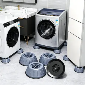 4PCS Anti-Vibration Washing Machine Pads Non-Slip Rubber Feet Base for Washer Dryer Shock Absorbing Noise Reducing Support Pads Heavy-Duty Universal Fit Easy Installation Multi-Use Design for Home Appliances